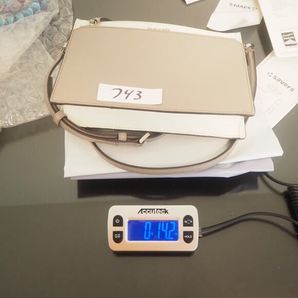 Kate Spade Cameron Double Zip Gray Leather Adjustable Crossbody Bag Purse - Picture 14 of 14